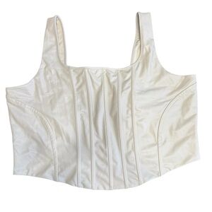 Express Cream Corset Top NWT